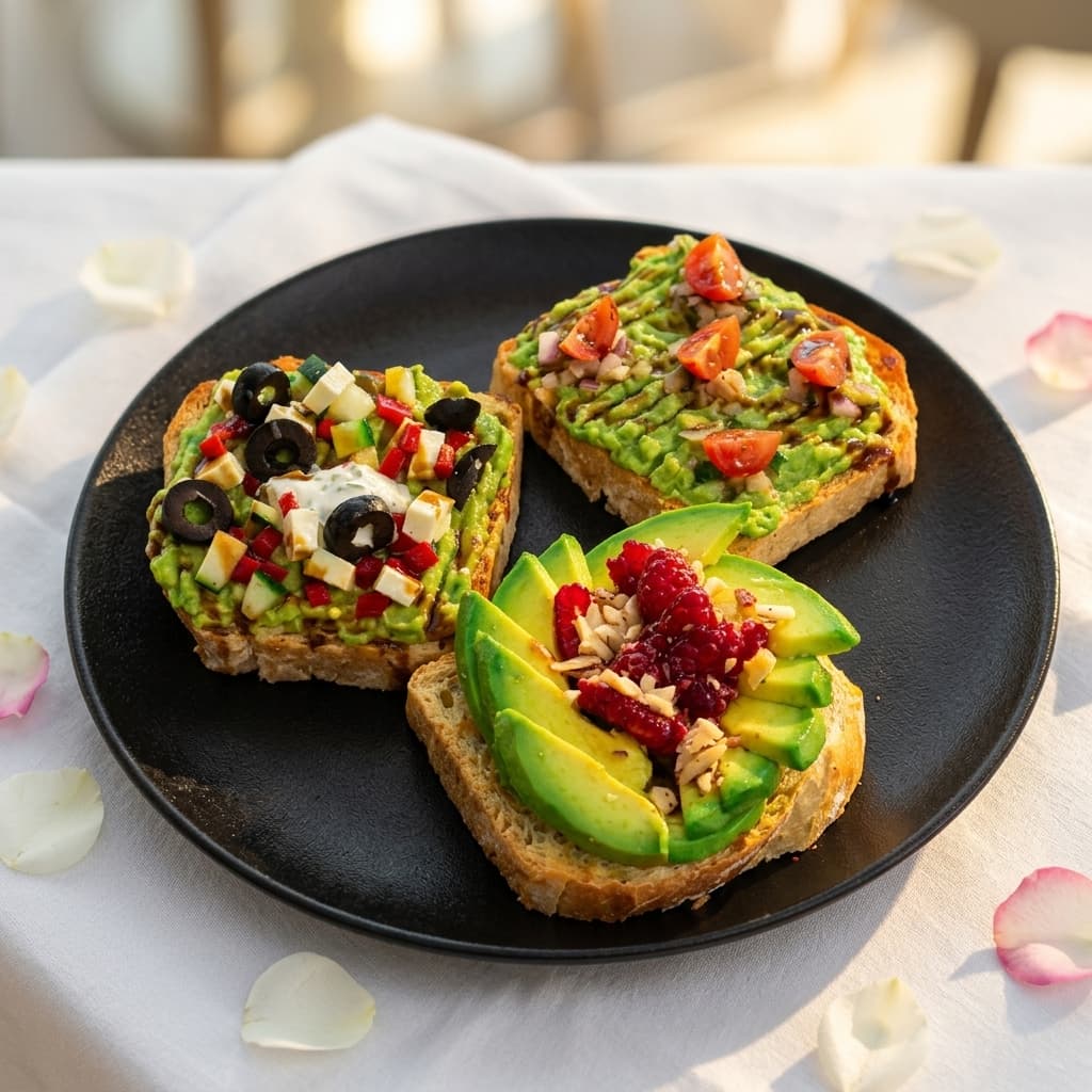 Tostadas con aguacate
